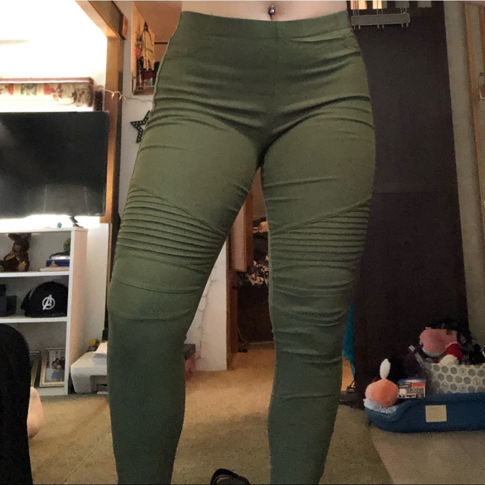 Navy green tights/leggings